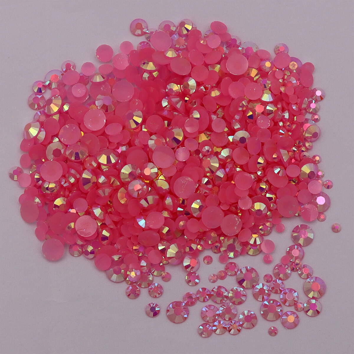 Resin Non Hot Fix Rhinestones Flat Back Gem Plastic Crystals Trimming For Crafts