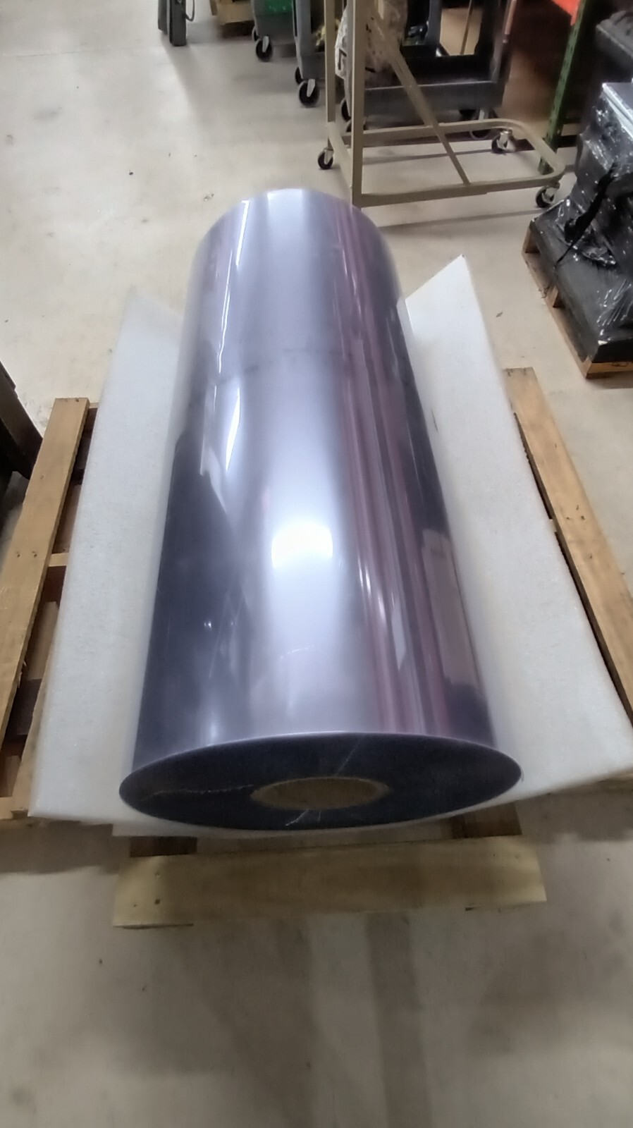 Clear Polycarbonate Roll for Face Shields Plastic Large 48.5 wide 750 feet long