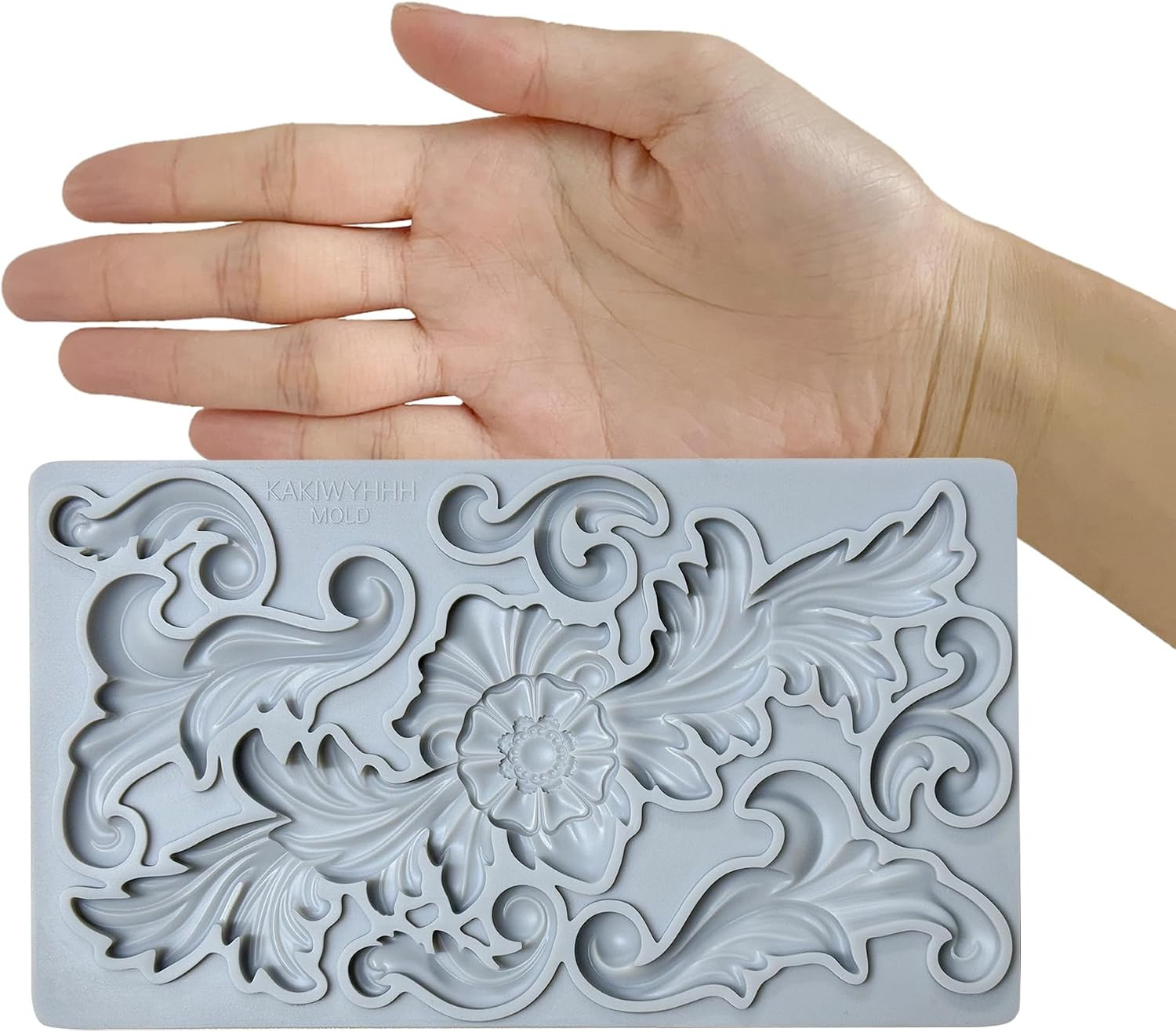 Redesign Home Decor Moulds，Style C，Baroque Curlicues Scroll Lace，Sculpted