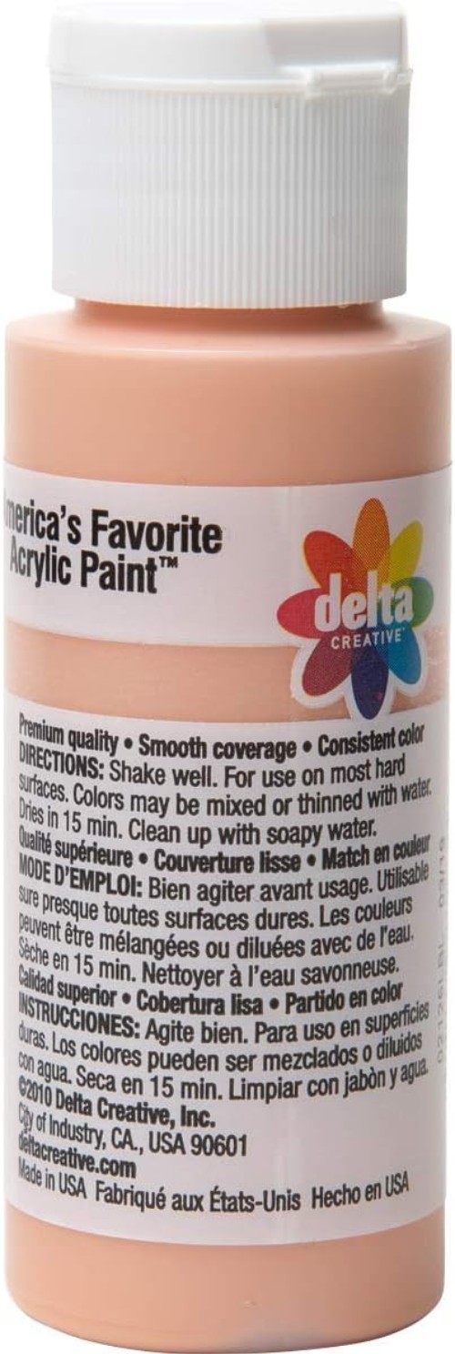 Professional Quality Non-Toxic Acrylic Paint – 2 oz, Medium Flesh Matte