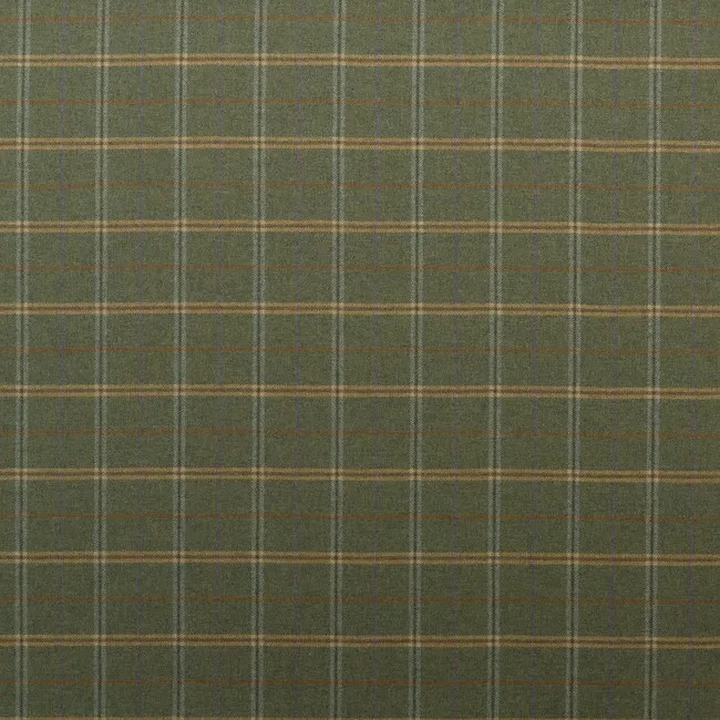 Mulberry Lee Jofa 100% Wool Check Uphol Fabric- Islay Forest 1.85 yds FD700.R102