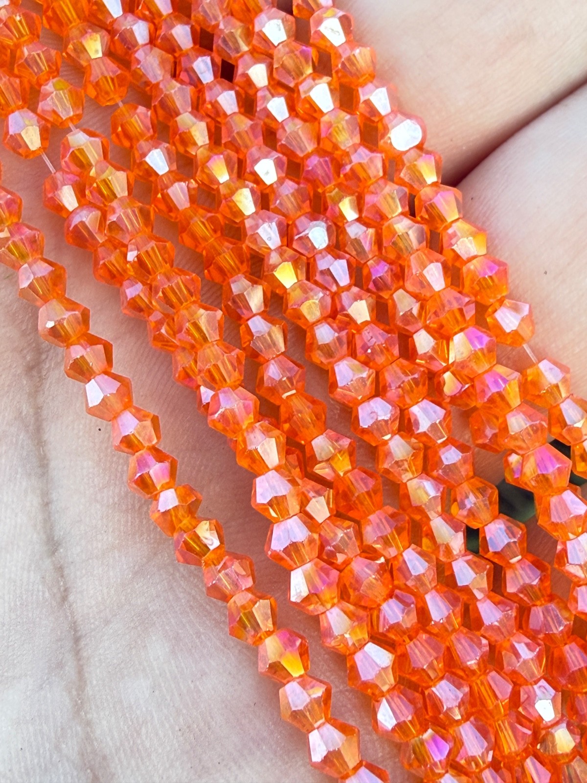 Bulk Lot Colorful 20 Strands AB faceted bicone glass beads 2 of each color