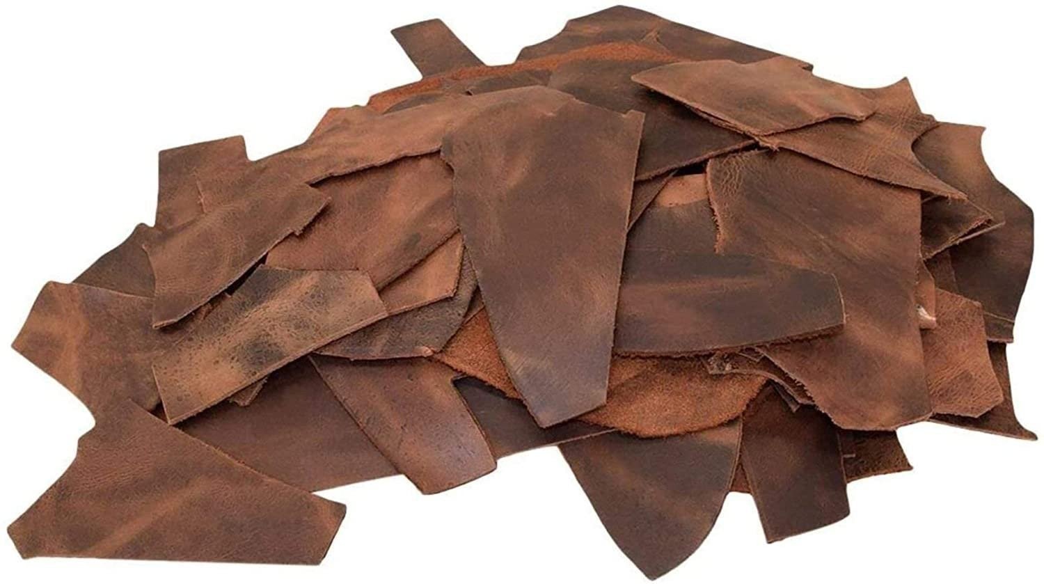 ELW Vegetable & OilTanned Leather Scraps 2-15 oz (1.4-6mm) 1-30 lb Sizes