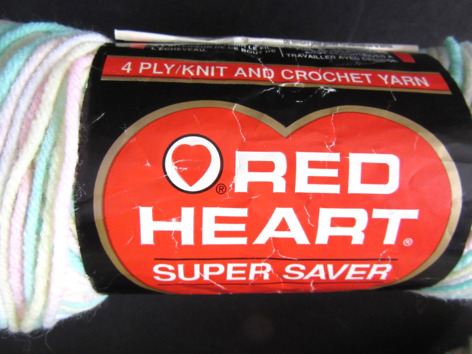 Red Heart Super Saver Variegated Pastels Yarn Lullaby Wintergreen mixed lot