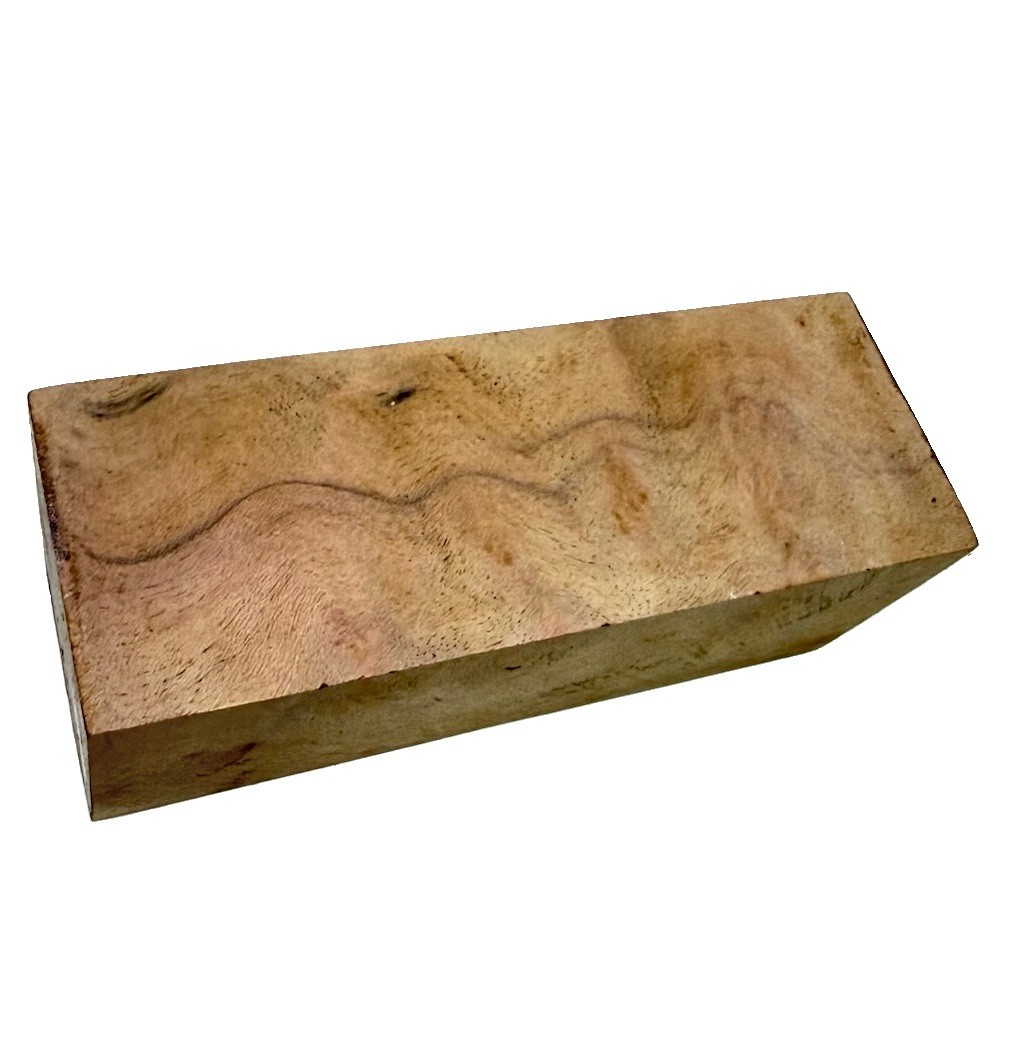 Camphor burl wood turning blank 1-15/16″ x 1-15/16” x 5-3/8″ (w95) dried