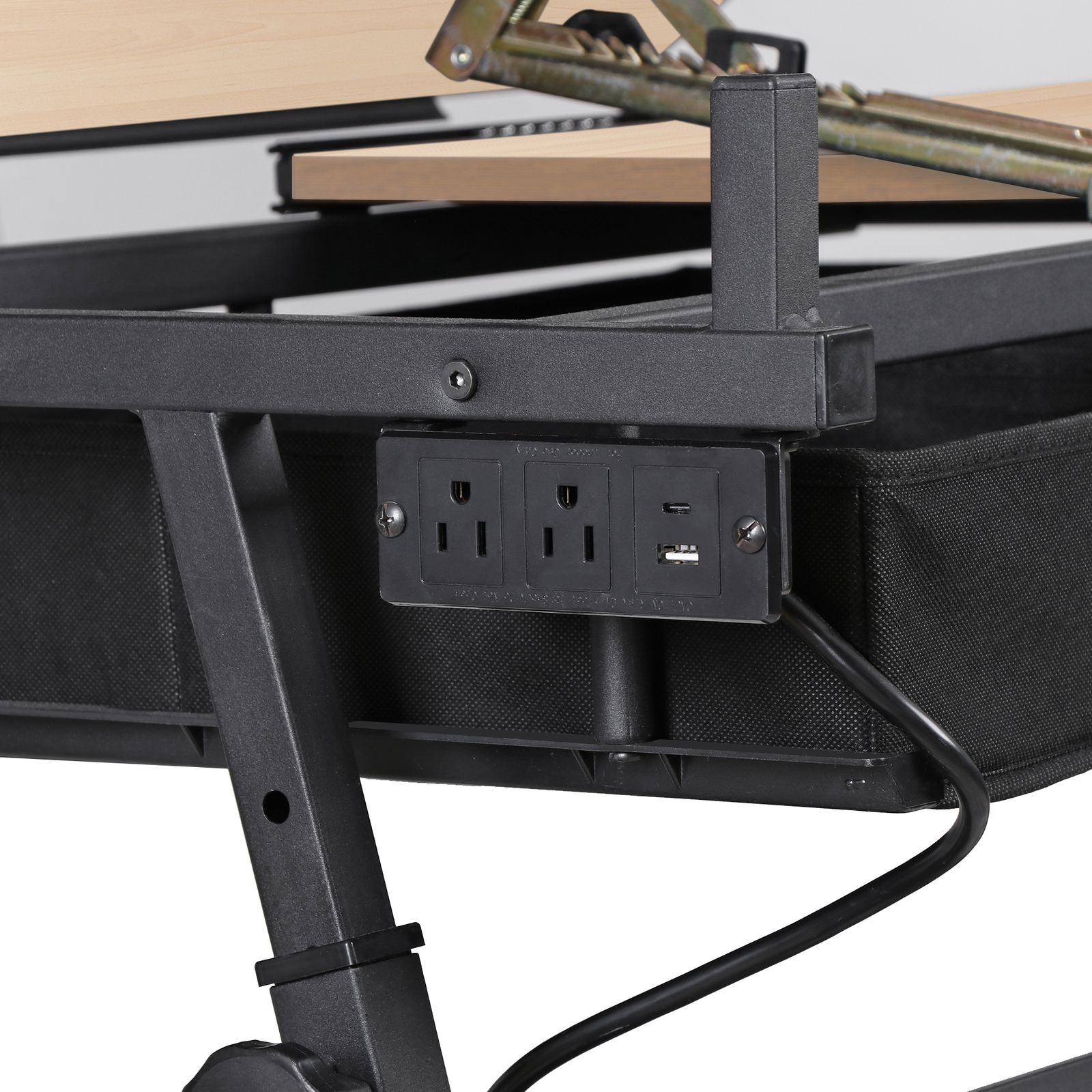 Adjustable Artist Table Tilted Tabletop Drafting Stool & Storage Drawer Natural