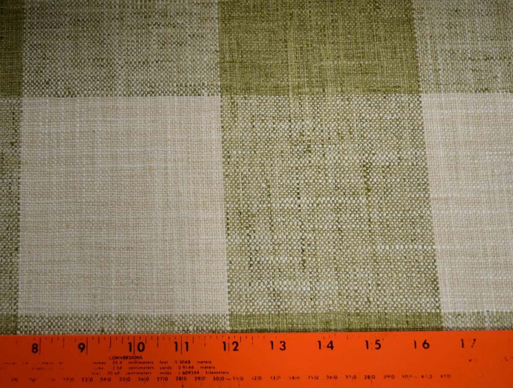 Check Please Green Tea Kaufmann Fabric