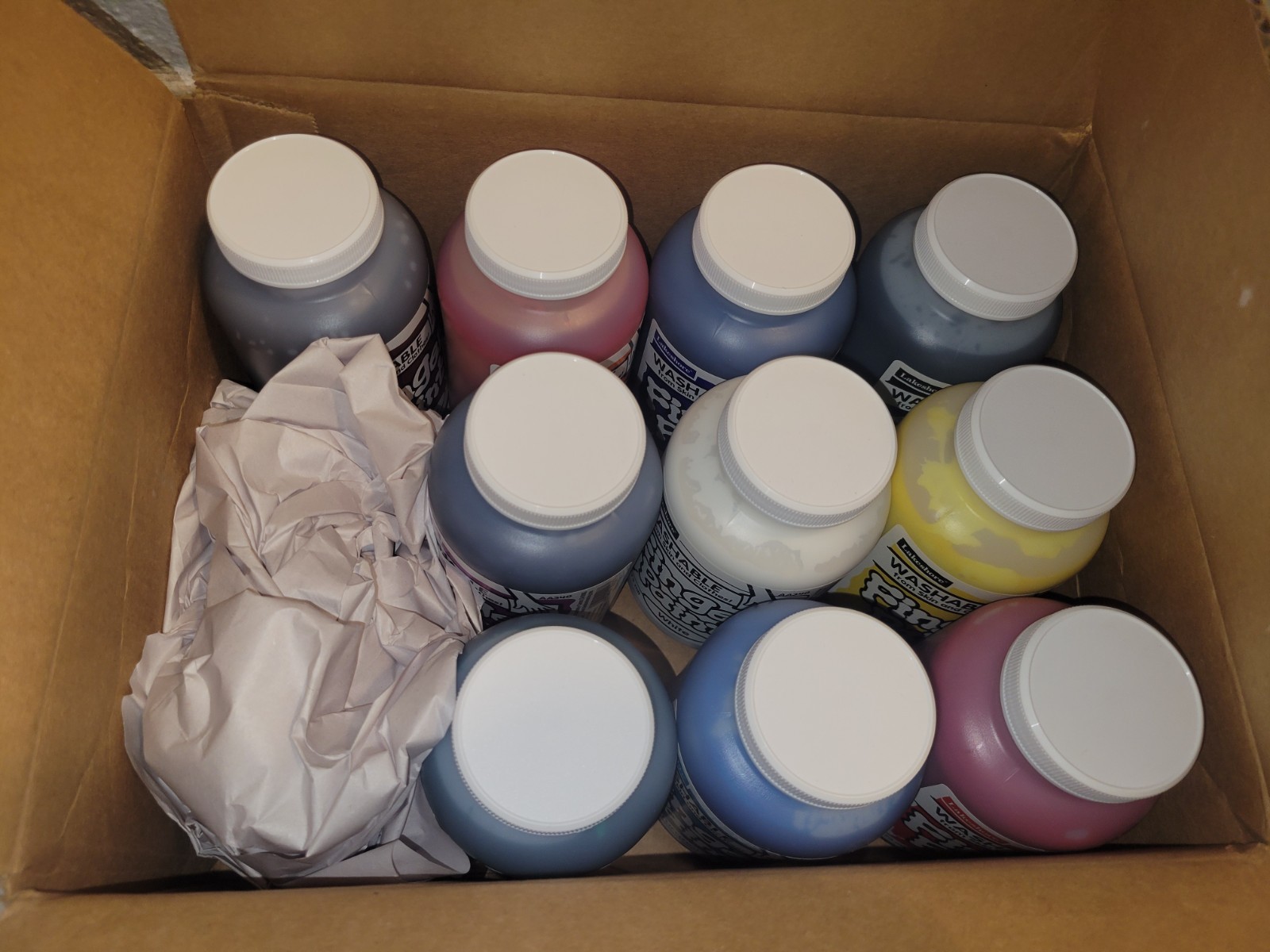 New 10 Set Lakeshore Washable Liquid Finger Paint