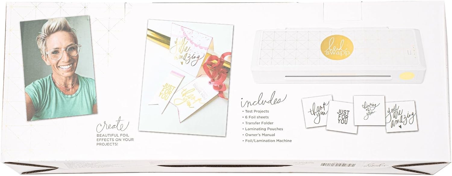 Heidi Swapp 9.5″ Foil Applicator Machine Starter Kit 4 Roller Up to Letter-Size