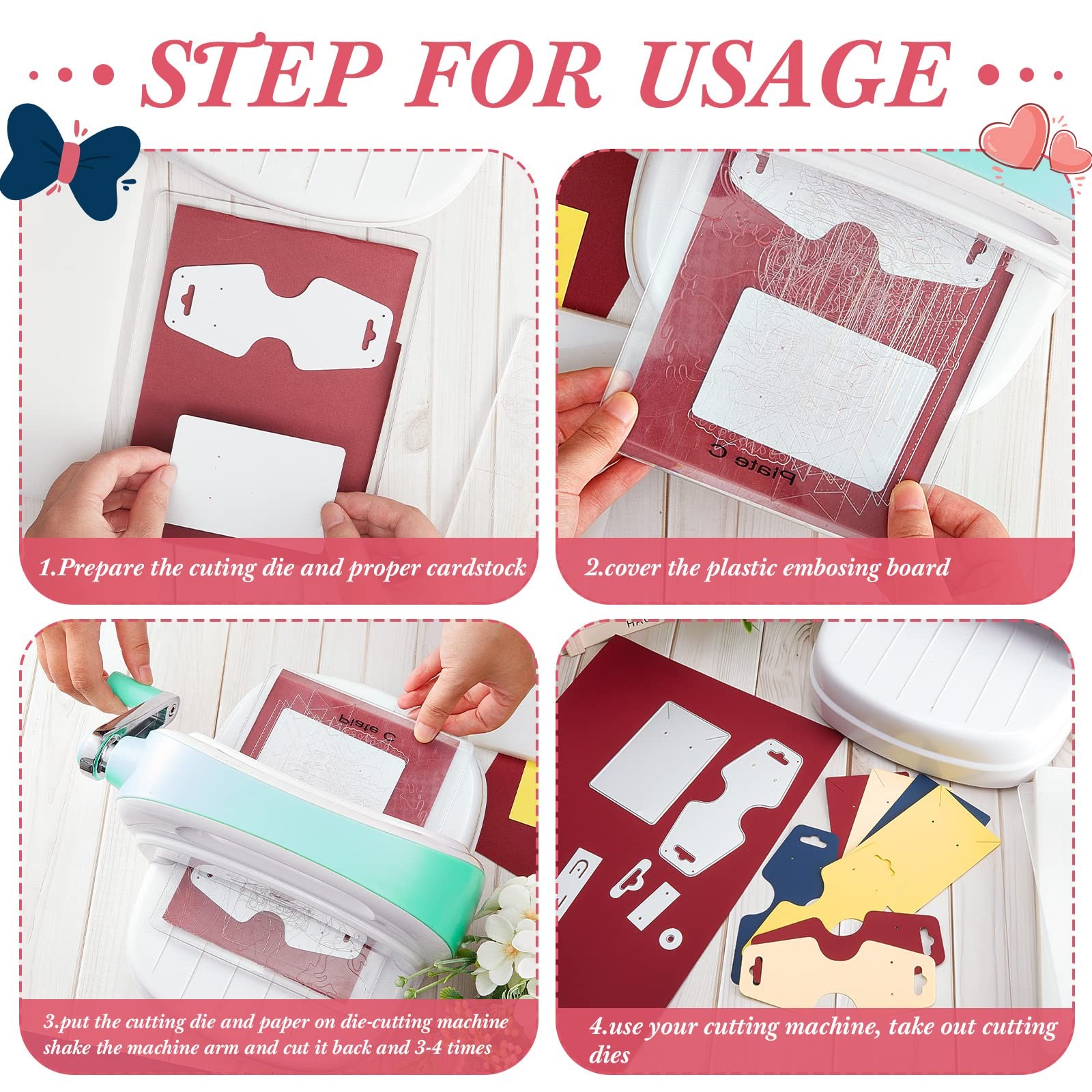 6 Pcs Earring Display Cards Cutting Dies Carbon 2.32 inches by 4.69