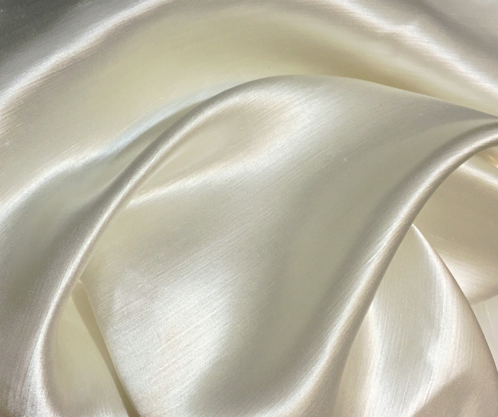 Off White (Ivory) Linen Silk Satin Fabric 45″ Wide By The Yard