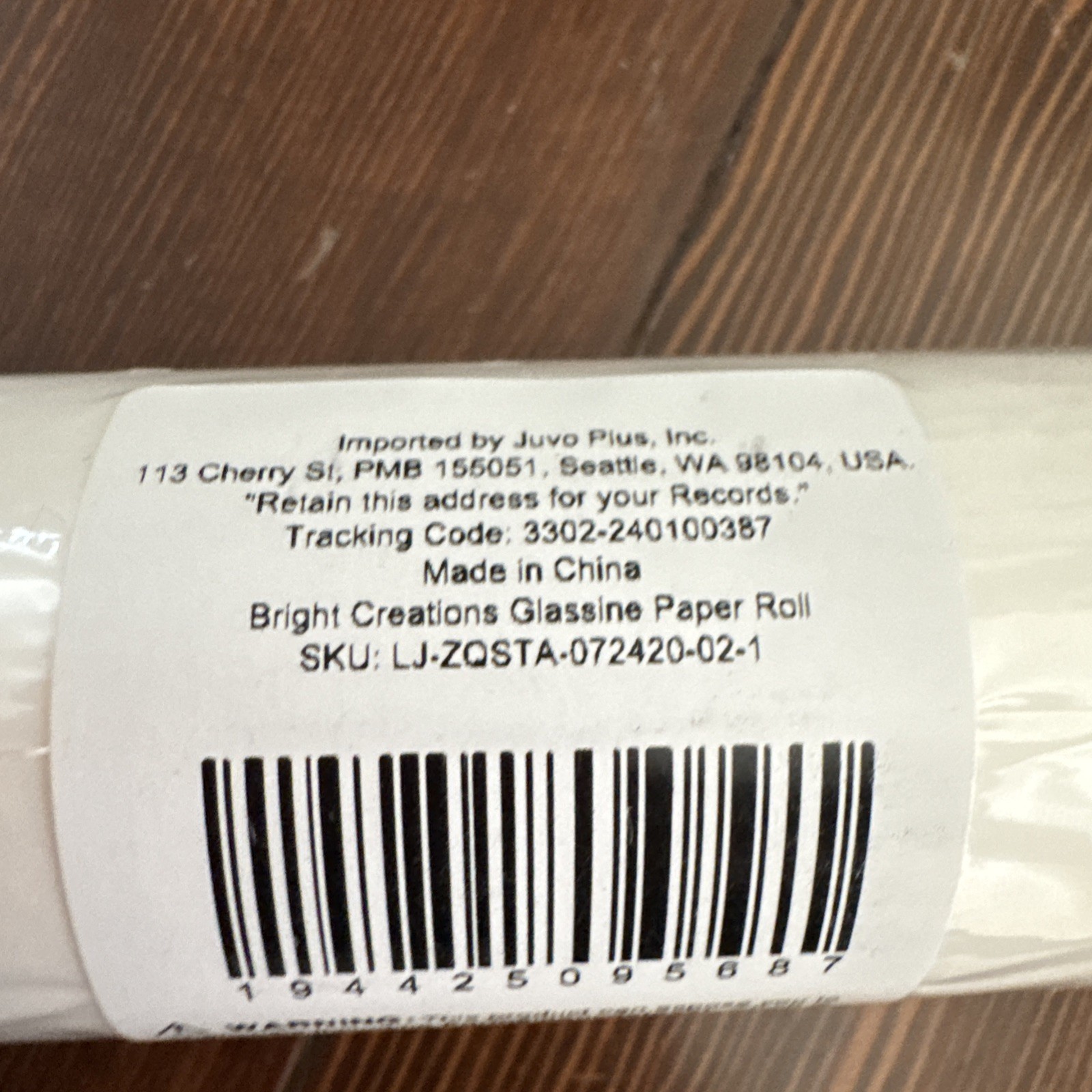 Glassine Paper Roll 36″x25 Yards for Artwork PH neutral Acid Free Sealed New