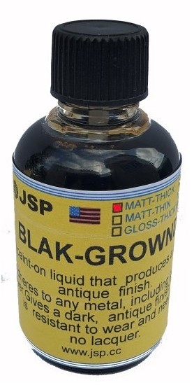 BLAK-GROUND Antique Black Patina Solution Gold Silver Jewelry Matte Thick JSP