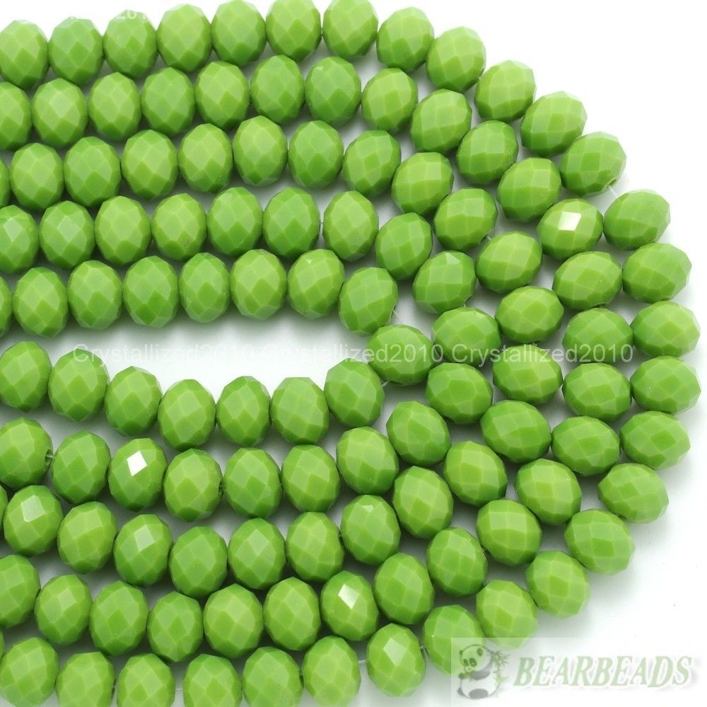 Wholesale 200Pcs Faceted Rondelle Top Quality Czech Crystal Opaque Spacer Beads