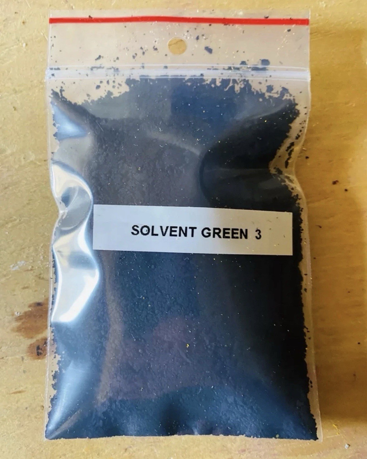 Solvent Green 3 Dye Powder 100 Gram In Sturdy Plastic Jar for candles and smoke