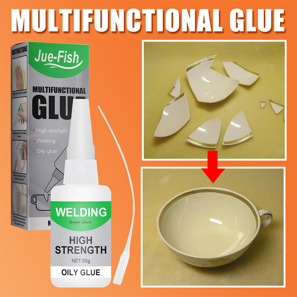 3/5pcs Multifunctional Welding High-Strength Oily Glue Universal Super Glue 50g