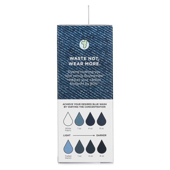 Rit Back to Blue Denim Dye Kit Restore Faded Jeans Bold Blue ColorStay Fixative