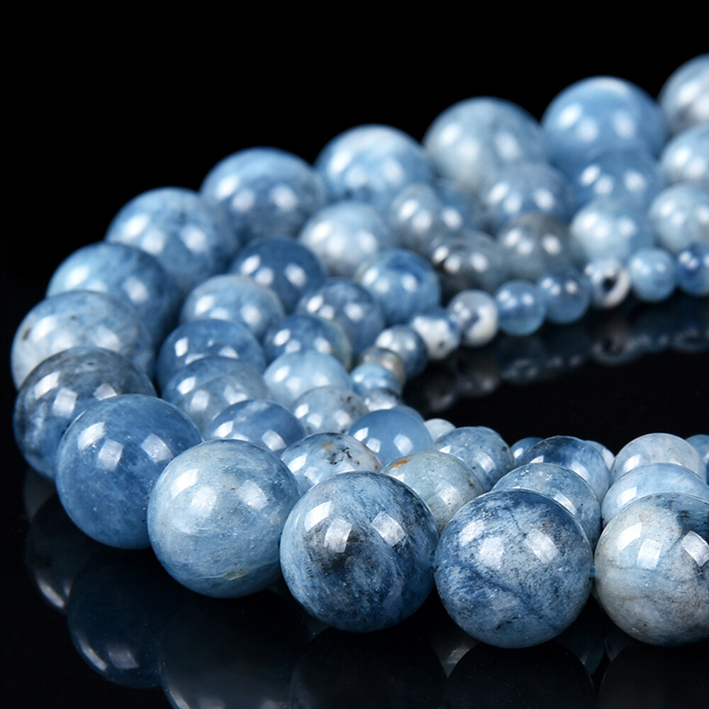 Devil Blue Aquamarine Grd AA Round 4MM 6MM 7MM 8MM 9MM 10MM 11MM 12MM(D488)