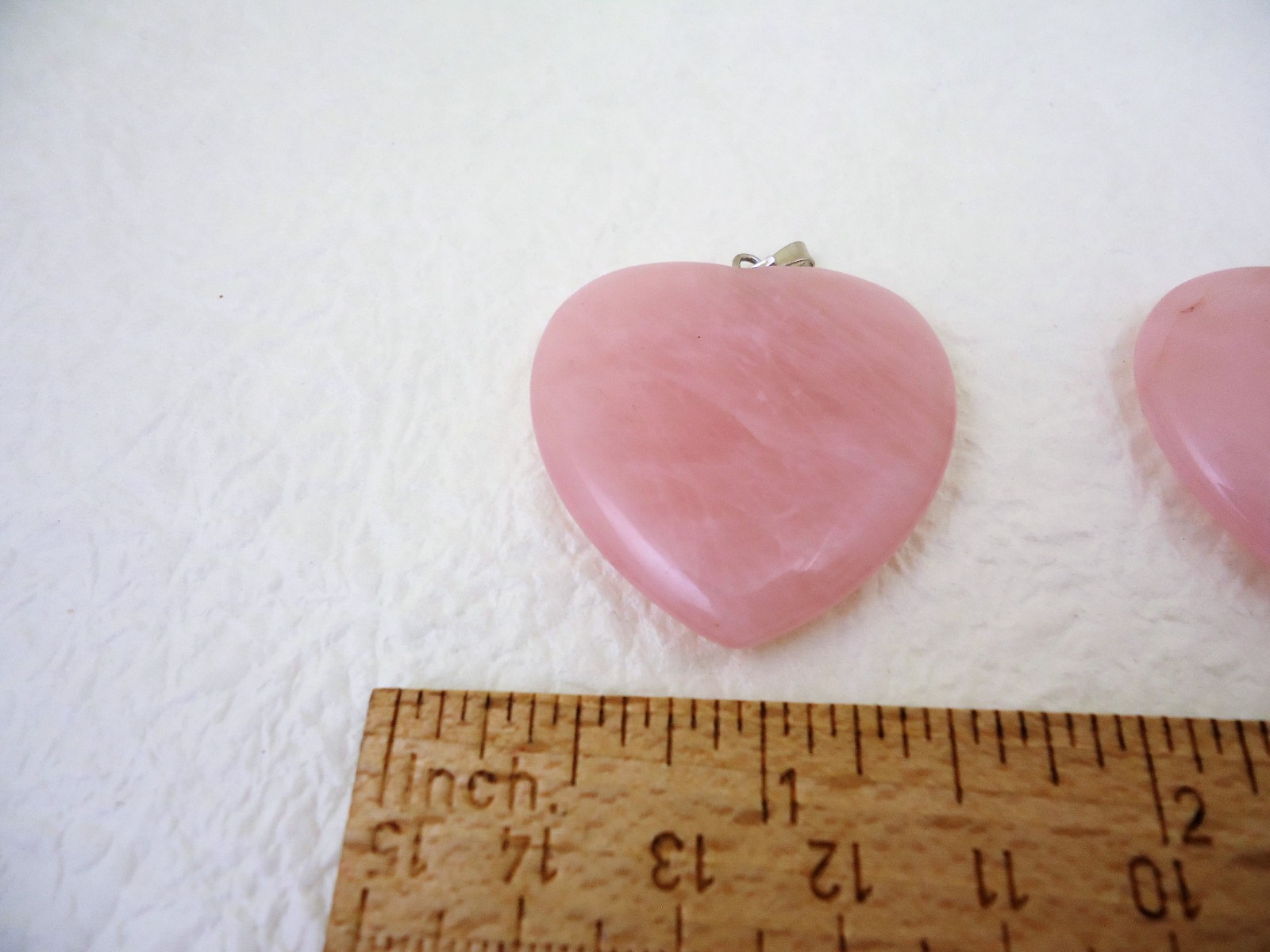 5 Stone Pendants: Quartz, Amethyst Geode. +Glass mixed lot, w/bales, (no chains)