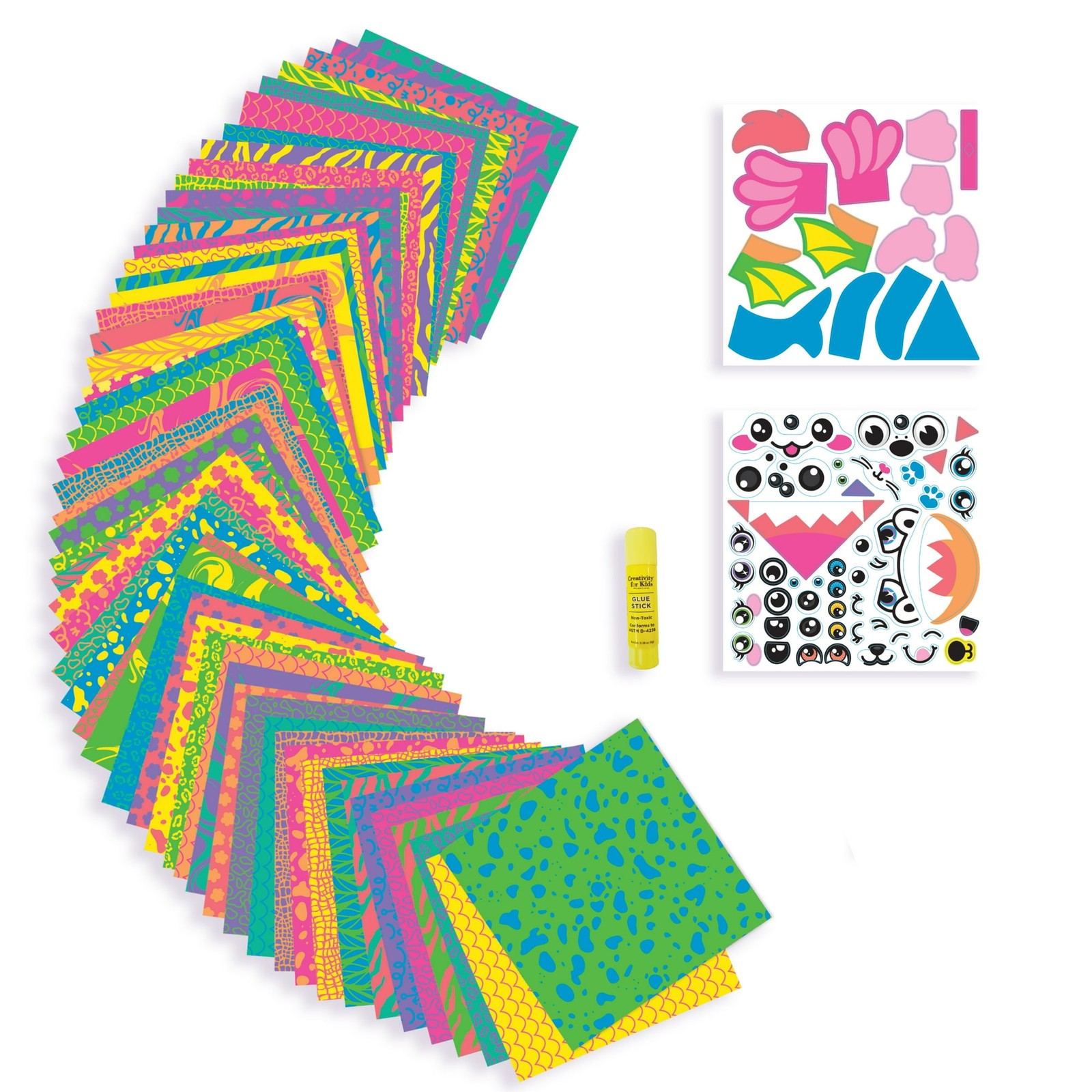 Creativity for Kids Craft: 60 Bright Papers, DIY Arts & Crafts for Kids