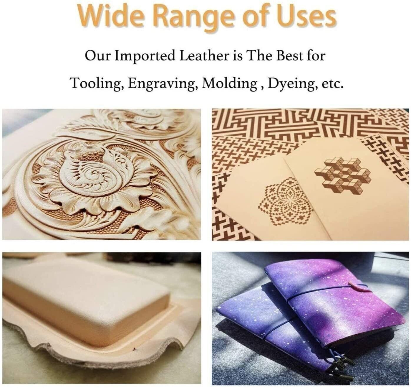 ELW Veg Tan Full Grain Tooling Leather 3/4 to 13/15 oz (1-6mm) Pre-Cut 6″ to 48″