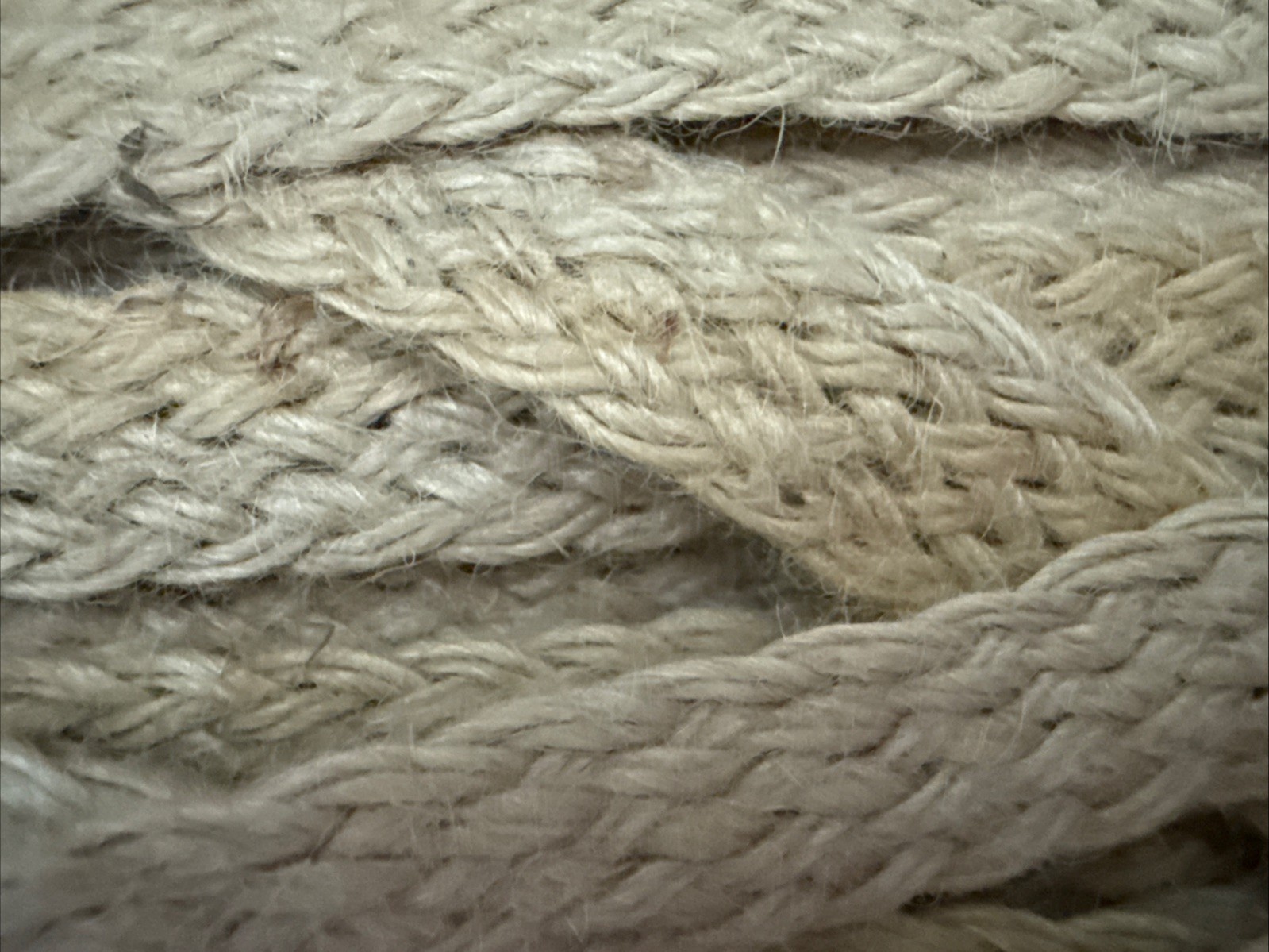 NEW Jute Ric Rac Tubular Braid Lot Of 3 Over 90 Yards Made In USA