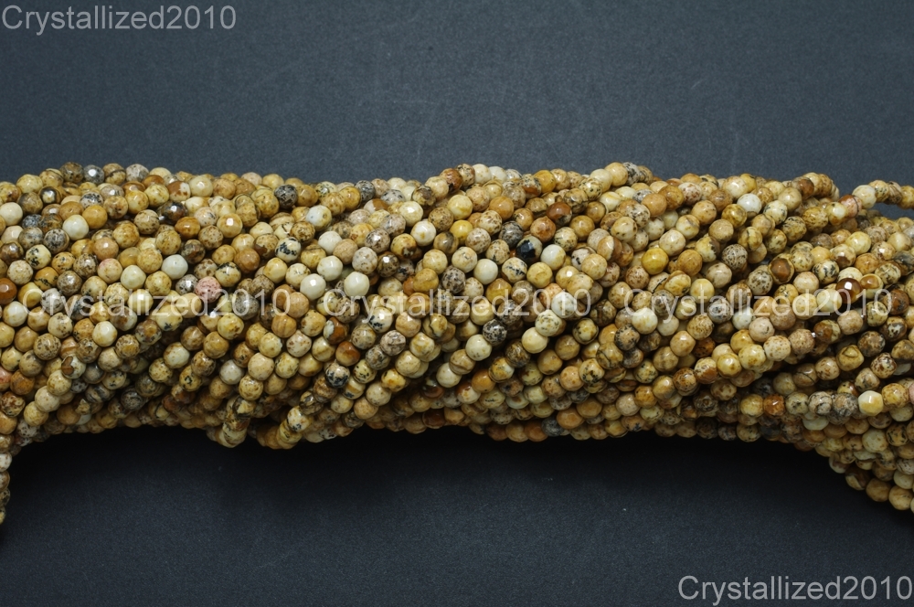 AAA Natural Gemstones Faceted Round Beads Crystal Quartz Amethyst 2mm 3mm 15.5”