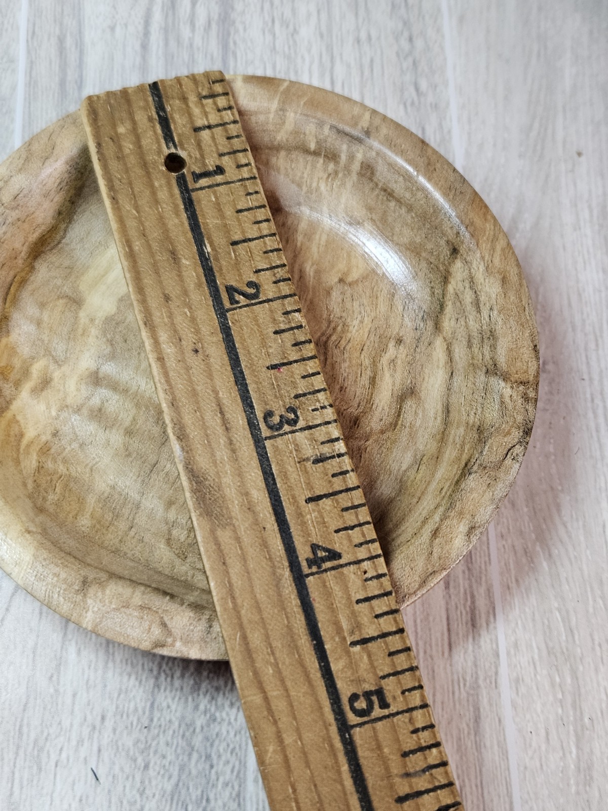 Gary Boshart Signed Hand Turned Maple Wood Bowl 2024 Artisan Decorative Catchall