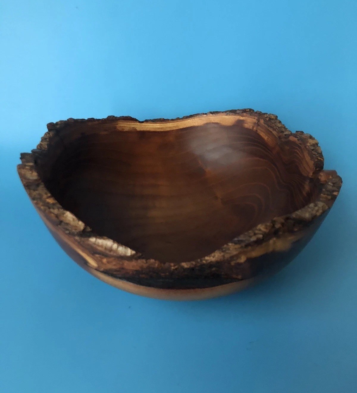 1994 Tom Mumper Mulberry Live Edge Hand-Turned Bowl Signed, Dated, #691
