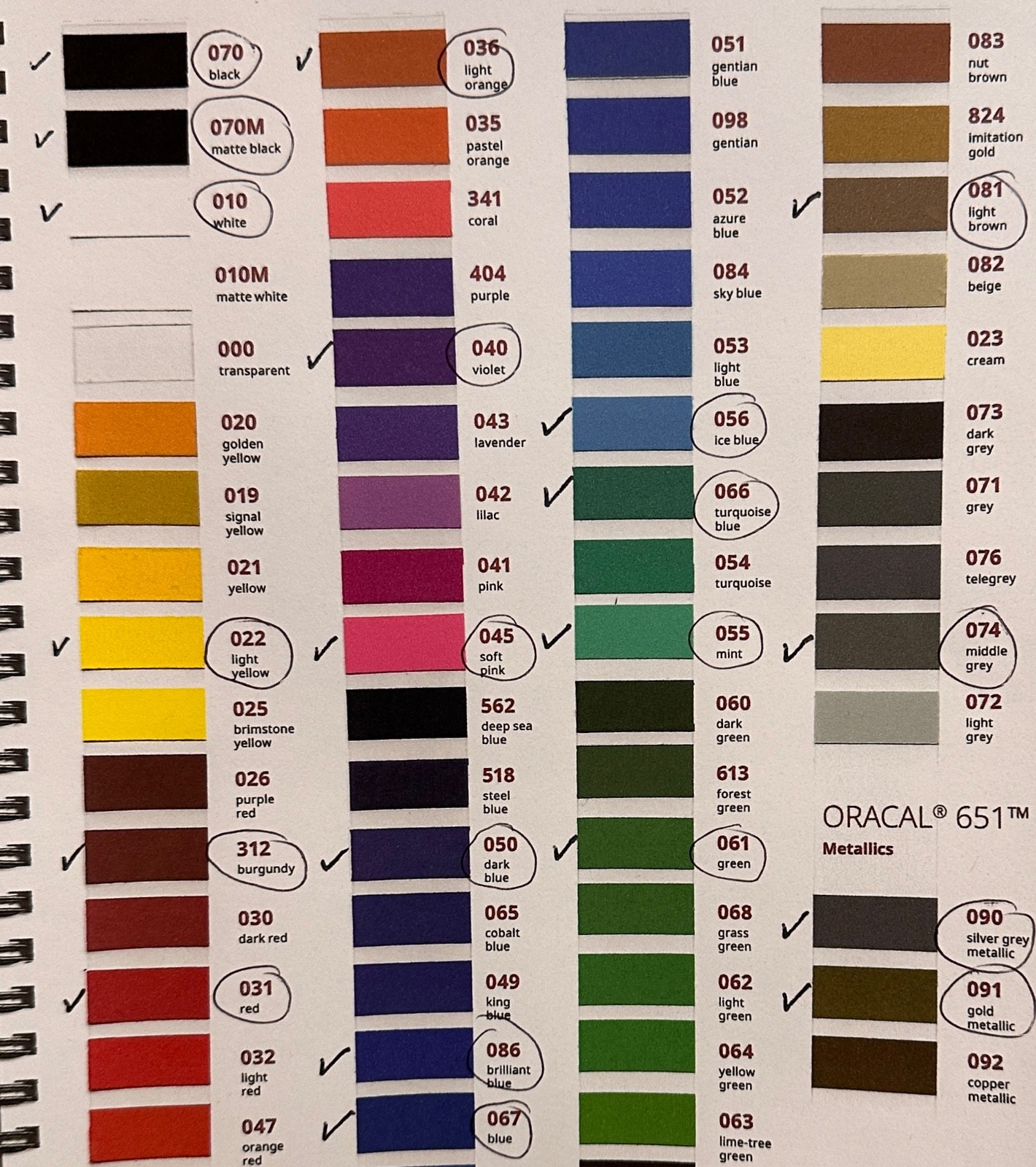 Rolls of Oracal 651 , Quality Outdoor Sign Vinyl, pick color and size, USA made