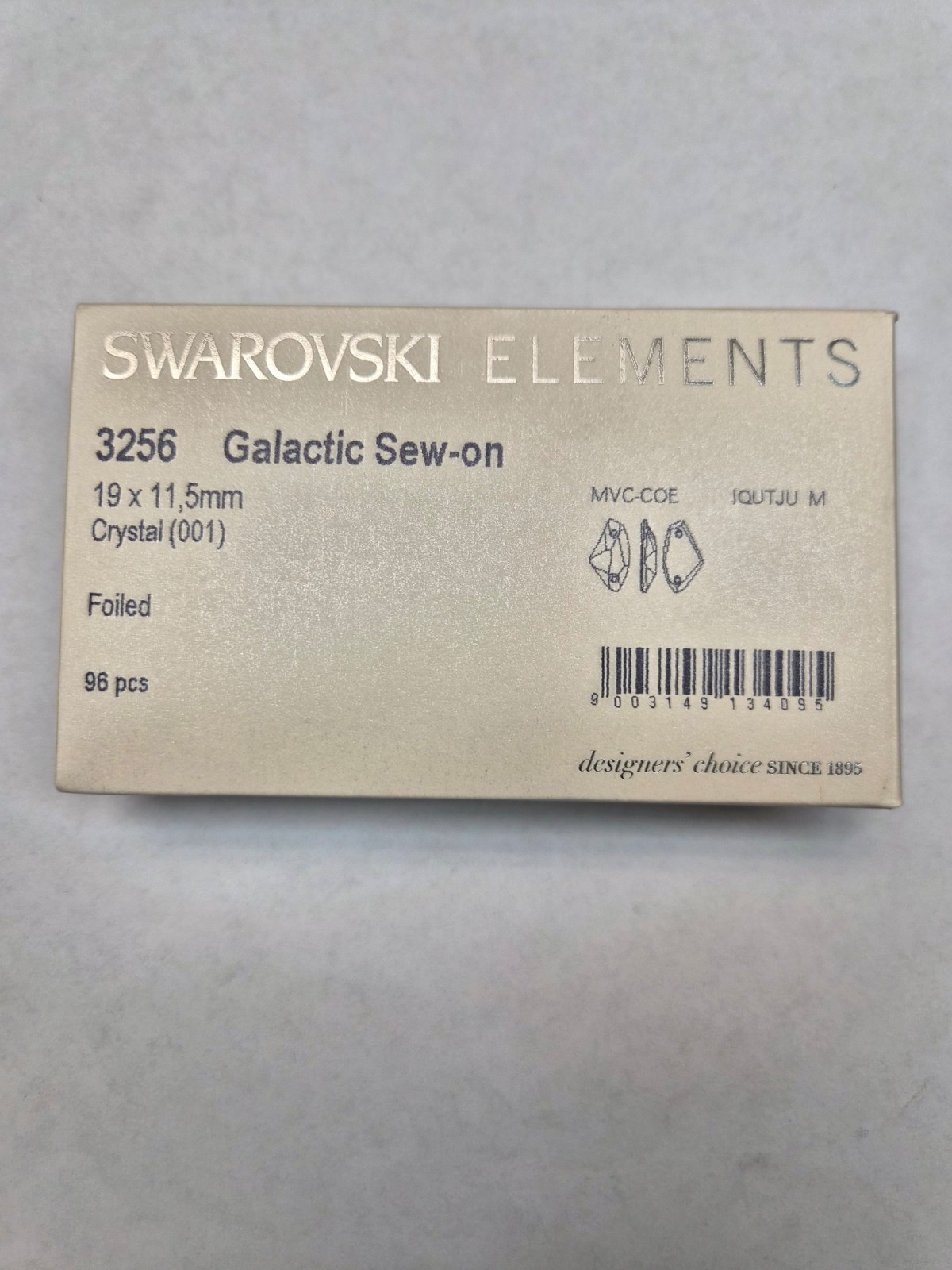 Swarovski 3256 Galactic sew-on stone 19×11.5mm Factory Pack (96 pcs)