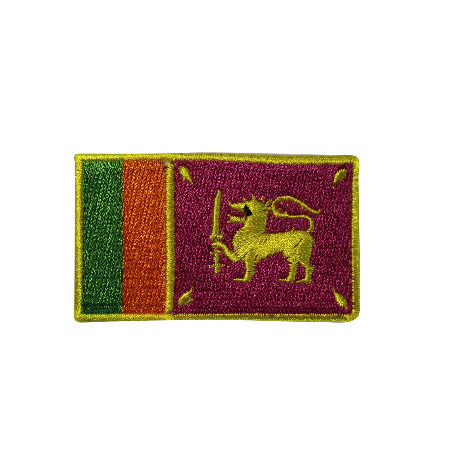 Country Of Sri Lanka Flag Embroidered Iron On Patch – Sri Lankan 161-D