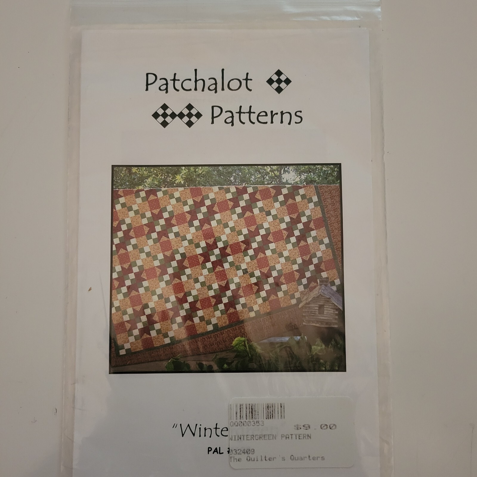 Quilt Pattern Lot of 2 Patchalot Patterns: Hickory Sticks & Wintergreen Patterns
