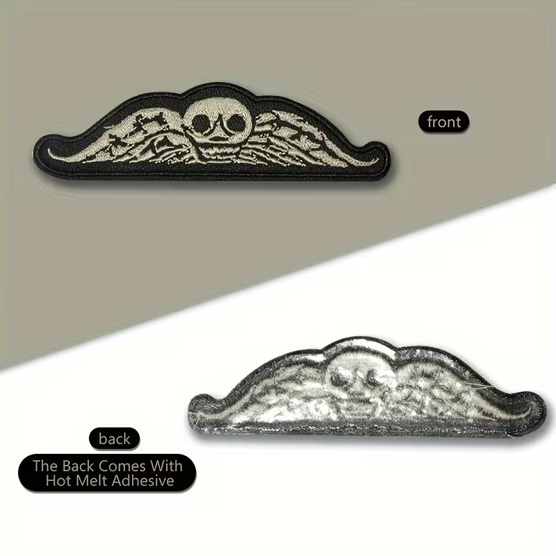 Embroidered Iron-on Patch 4+1/2 x 1+1/4 inch