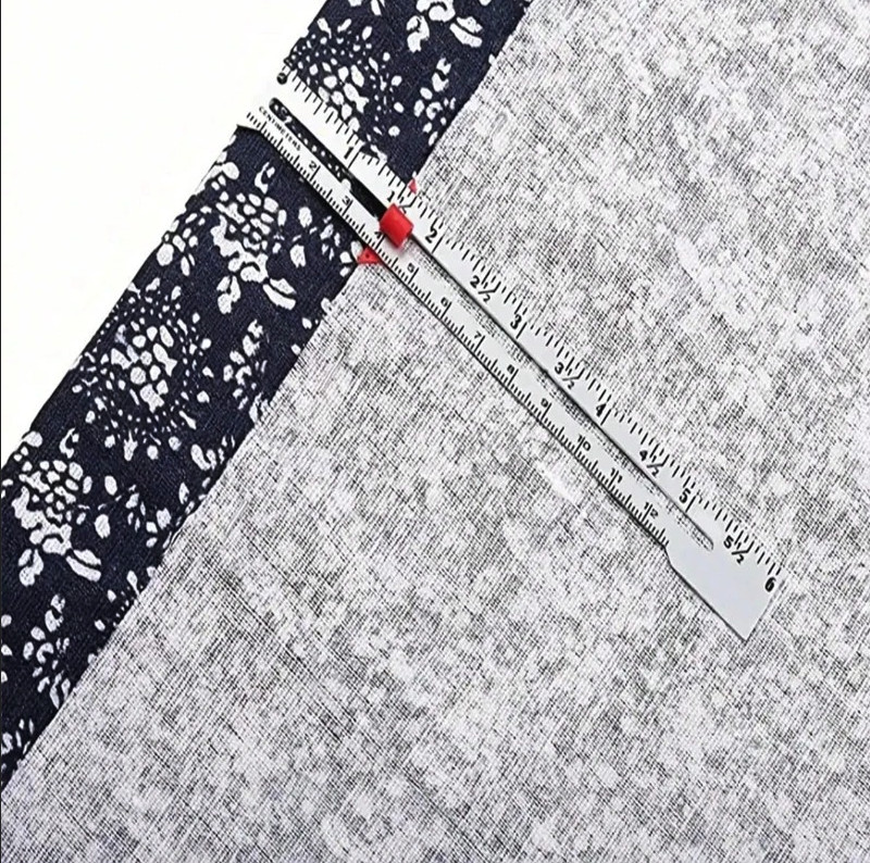 1pc Metal Sliding Sewing Gauge Quilting Measuring Tool Ruler – NEW