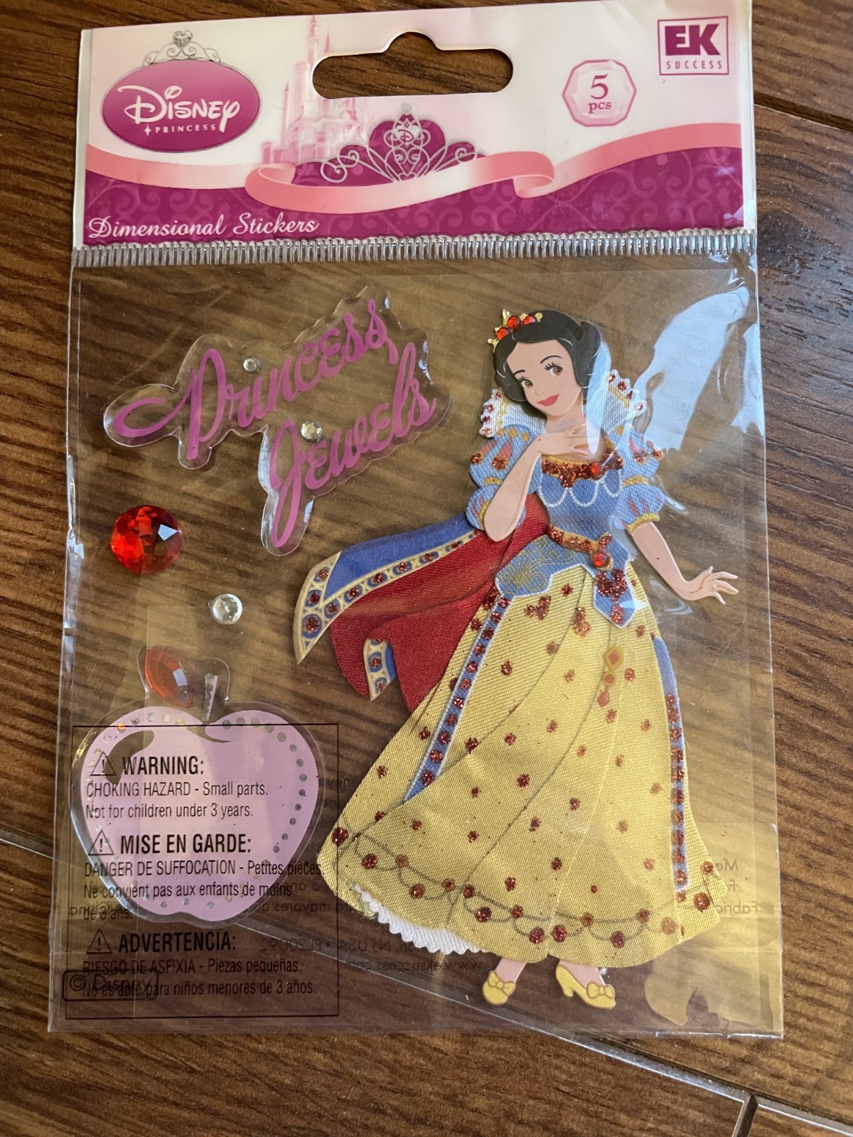 Disney princess dimensional stickers by EK Success–YOU PICK