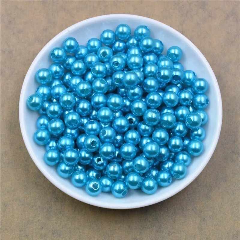 GLASS PEARL BEADS ROUND 3/4/6/8/10/12mm 50x100x300x400x500x1000 Jewelry Making