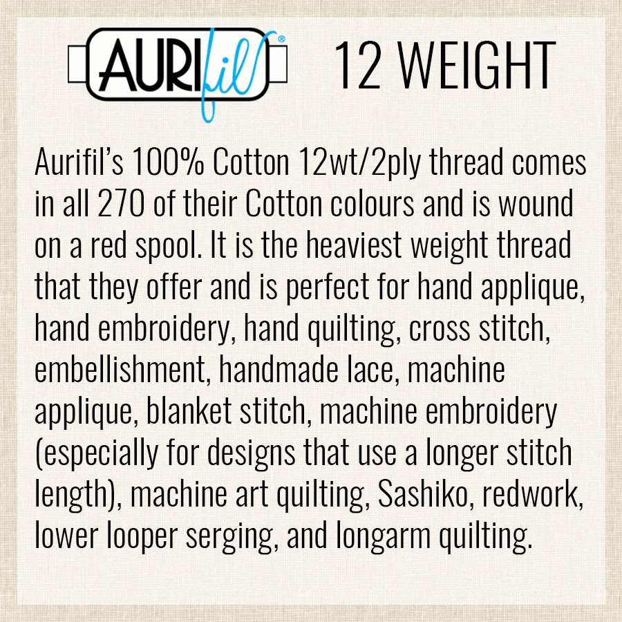 Spring Green – Variegated 3320 | 12wt Large Spool 325M / 356Y | Aurifil