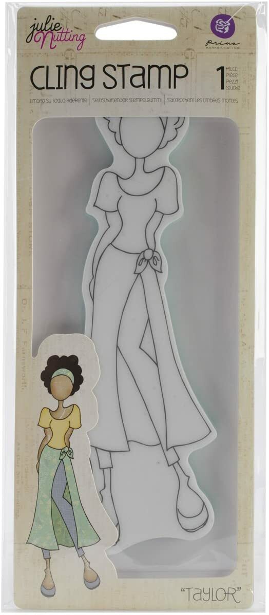 Prima Marketing Julie Nutting Mixed Media Doll and Planner Stamps – You Choose!