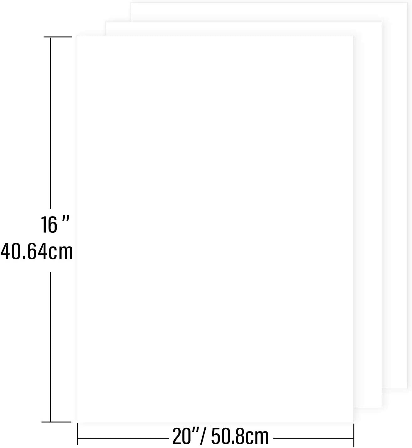 Pack of 10, 1/8″ Thick Foam Boards Backing Boards 5×6 8×10 11×14 16×20 18×24