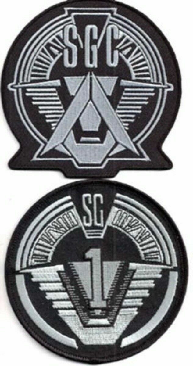 Stargate SG-1 Uniform 3 1/2″ Wide Embroidered Iron on Patch Set of 2