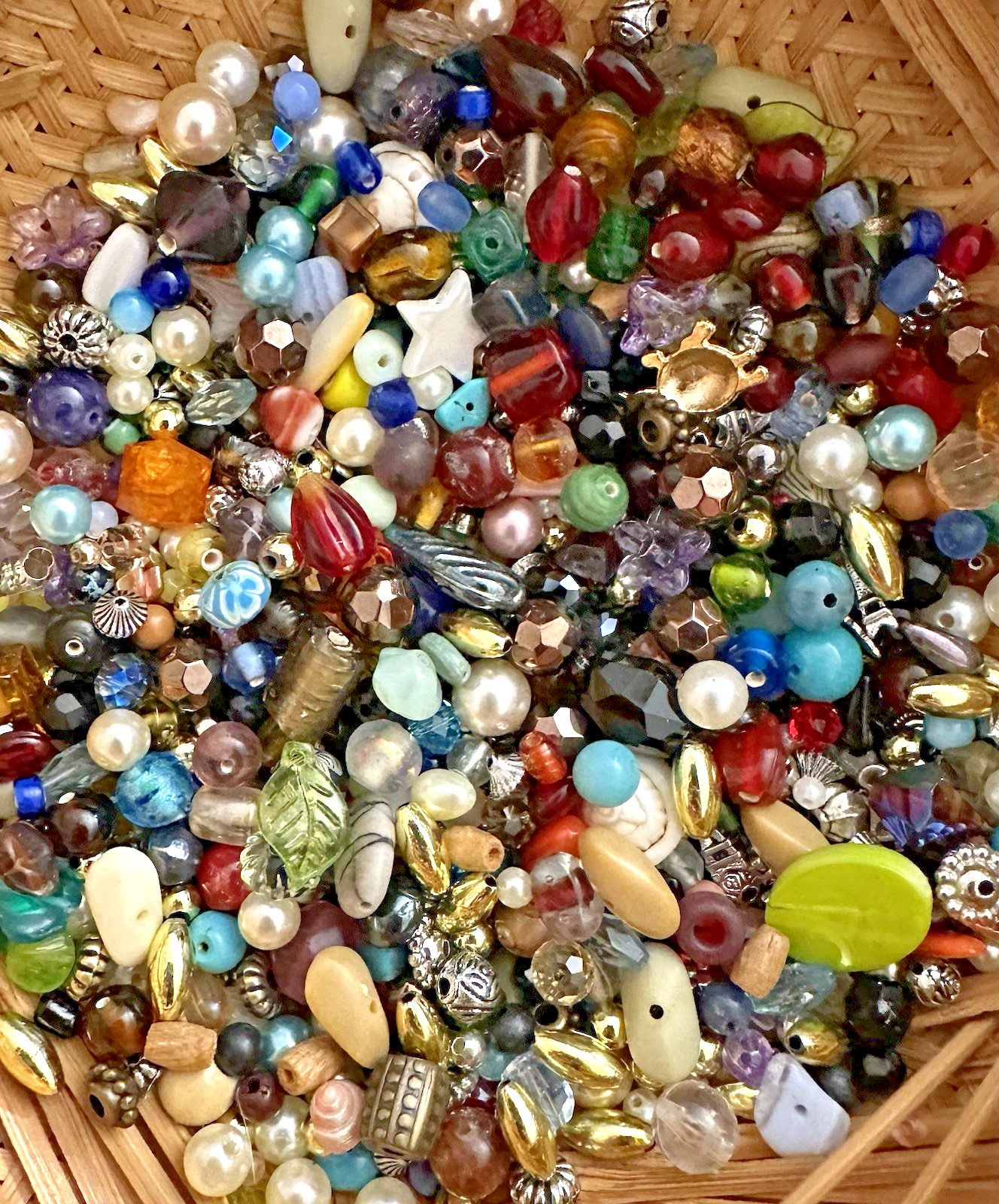 1 Pound Bead Soup Acrylic Glass Metal Charms Jewelry Making Supply Craft Lot #4A