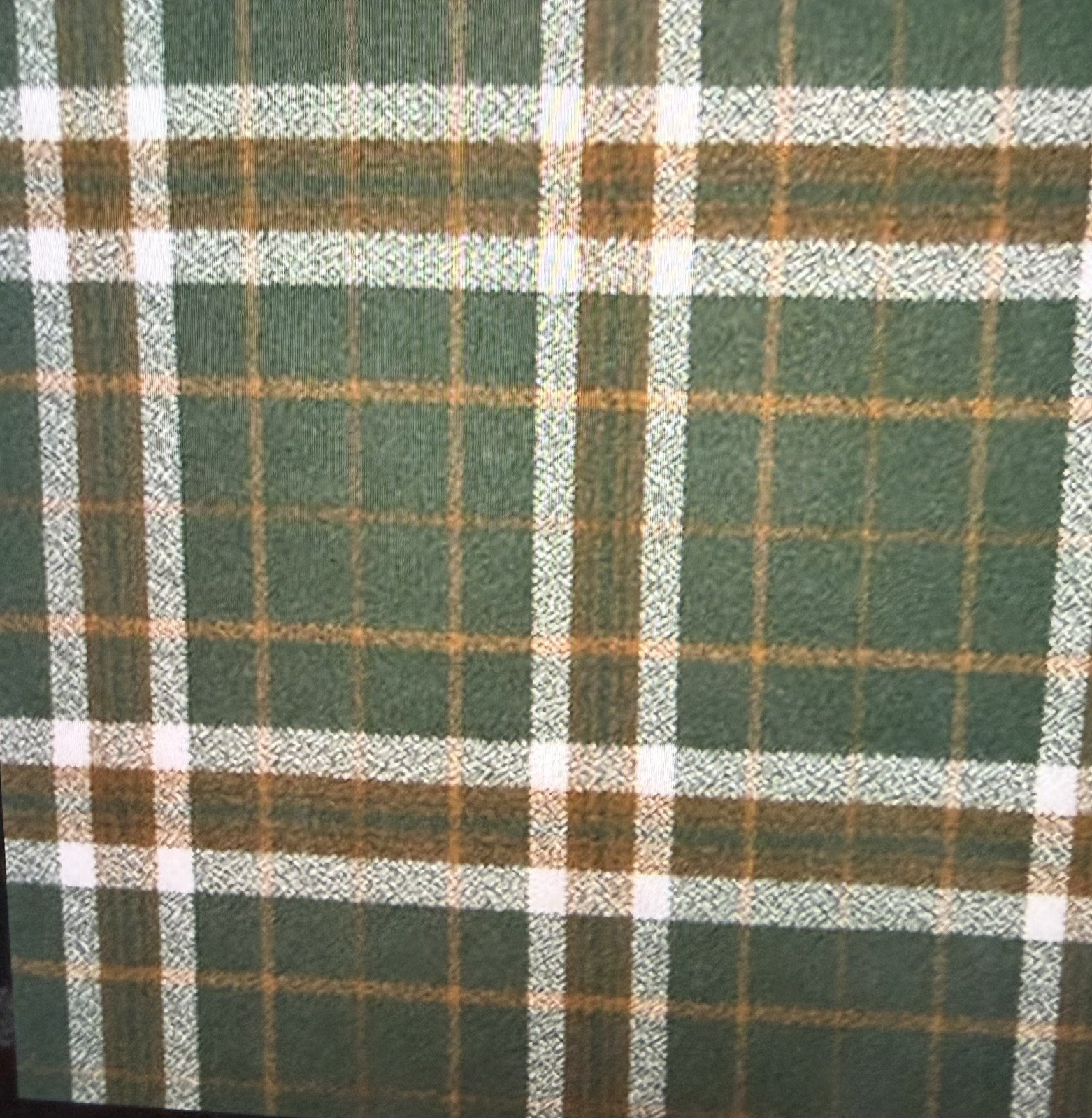 Robert Kaufman Fabric Mammoth Flannel Plaid – Oregano – 3.5 yds
