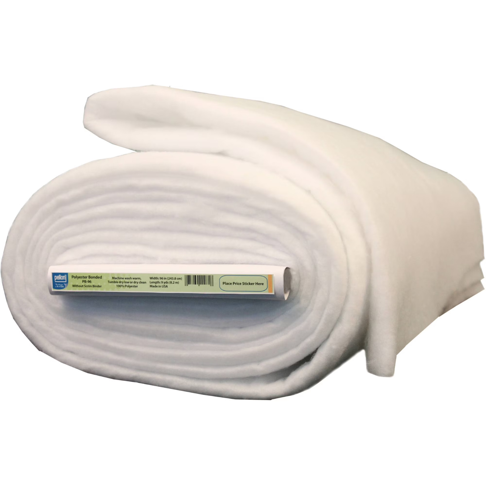 Pellon Polyester Quilting Batting, White 96″ x 9 Yards by the Bolt
