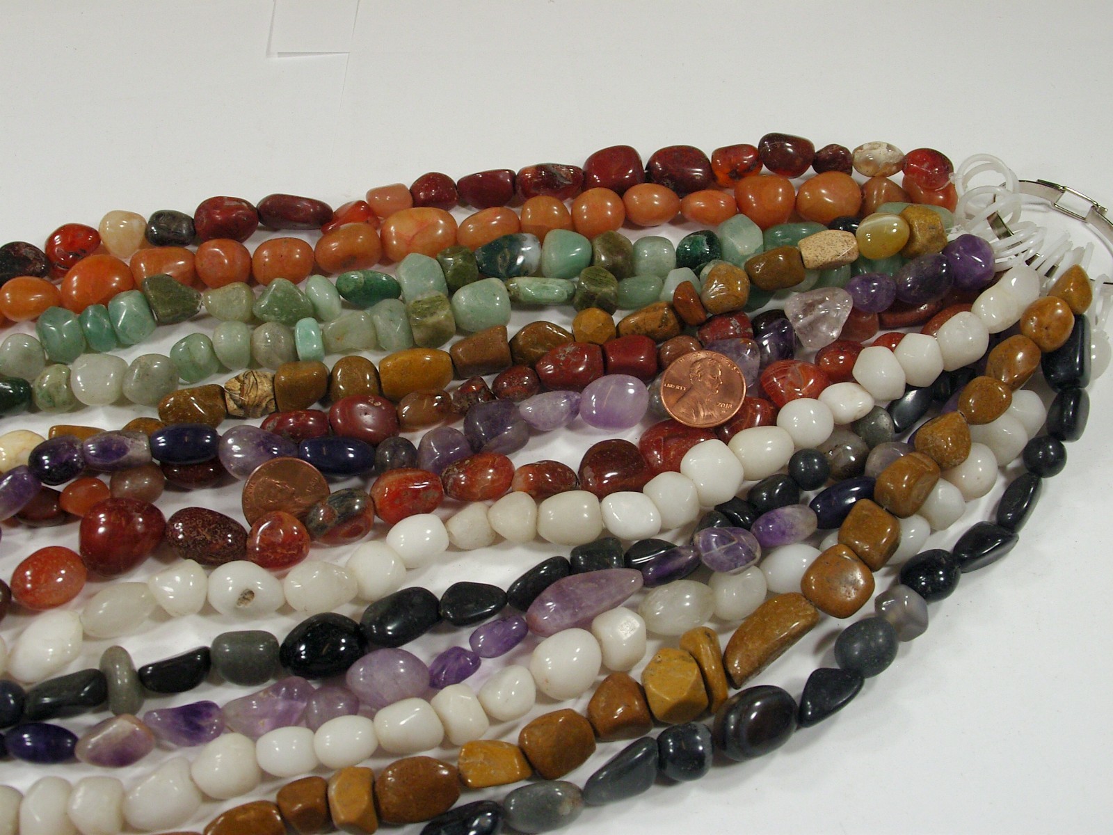 2 Pounds Assorted Shapes, Sizes, and Styles India Handmade Stone Beads (UDM-1) ⭐