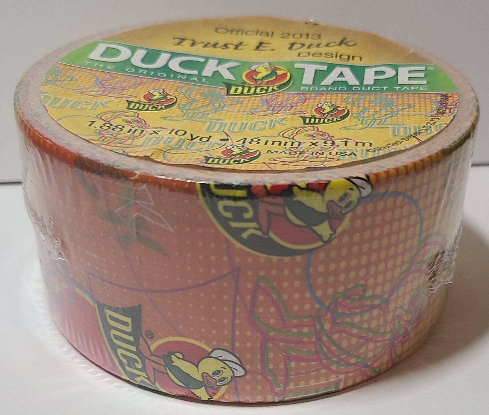 Trust E Duck 2013 duct tape roll Duck Brand NIP 1.88″ x 10 yd DISCONTINUED RARE