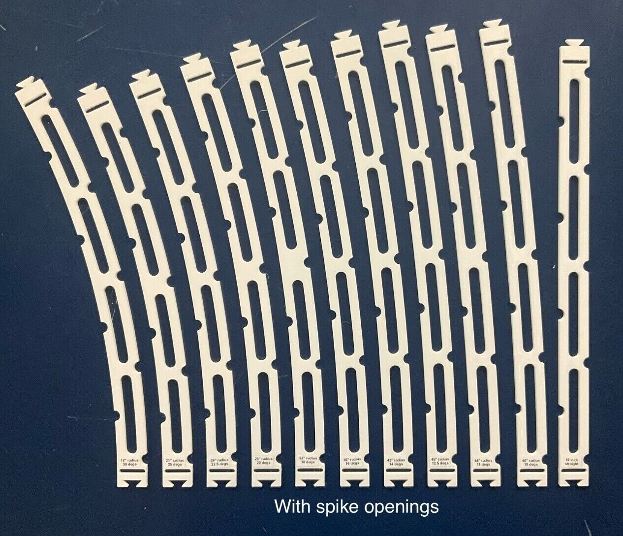 NEW! HO Track Placement Snap Template Sections for Laying HO Scale Track