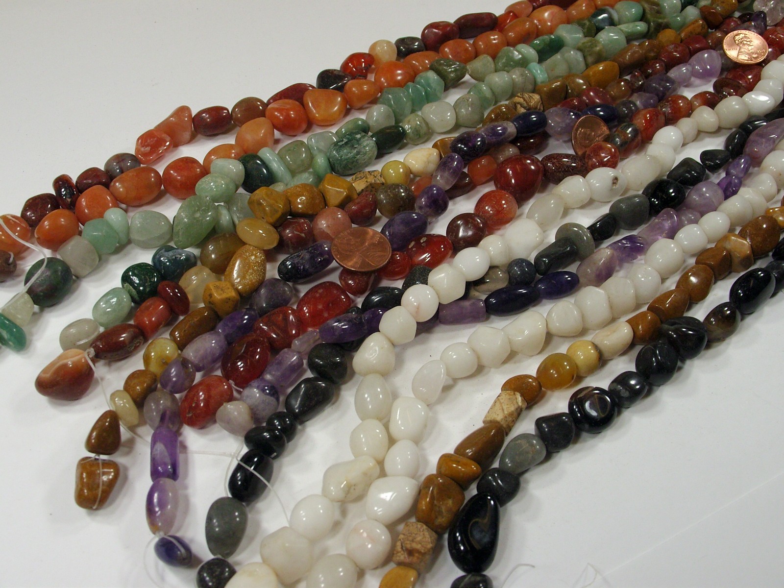 2 Pounds Assorted Shapes, Sizes, and Styles India Handmade Stone Beads (UDM-1) ⭐