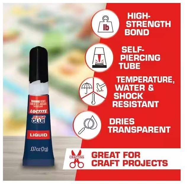 Super Glue 0.07 Oz. Liquid Clear 2 Pack Tubes (Each)
