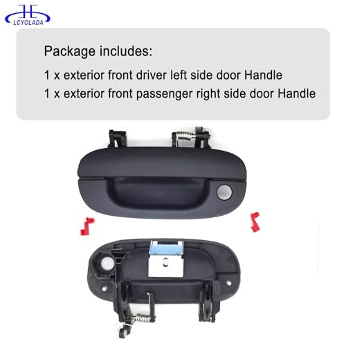 2Pcs Exterior Door Handles Compatible with 1994-2002 Dodge Ram 1500 2500 3500